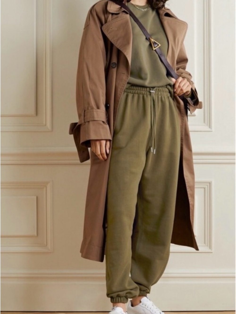 Frankie Shop Olive Drawstring Joggers